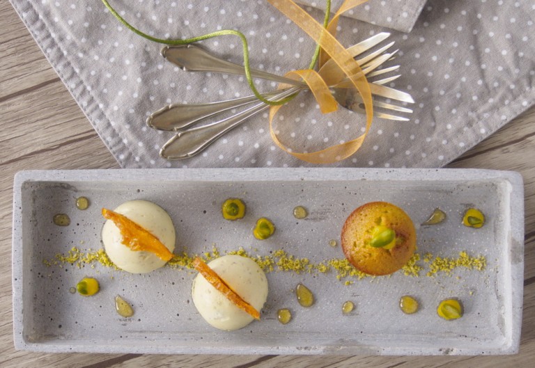 Solides Fundament oder Dessertteller mit Orange und Pistazie - Zum ...