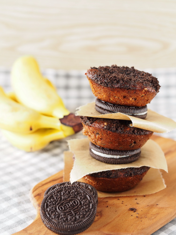 Oreo-Bananen-Muffins
