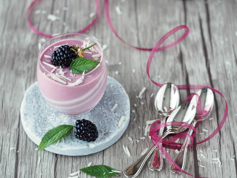 Brombeer-Mousse